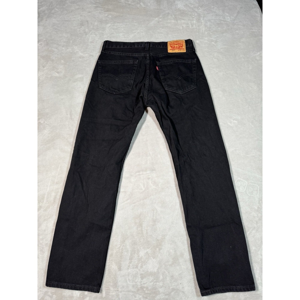 Levis 505 Jeans Size 32x32 Black - Picture 6 of 10